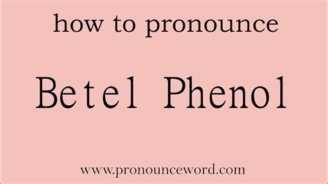 How to pronounce BETEL in English .